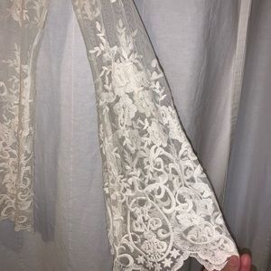 Lace long bell sleep top